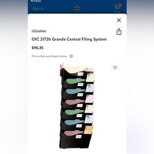 Office mate OIC Grande Central Filing System #21726